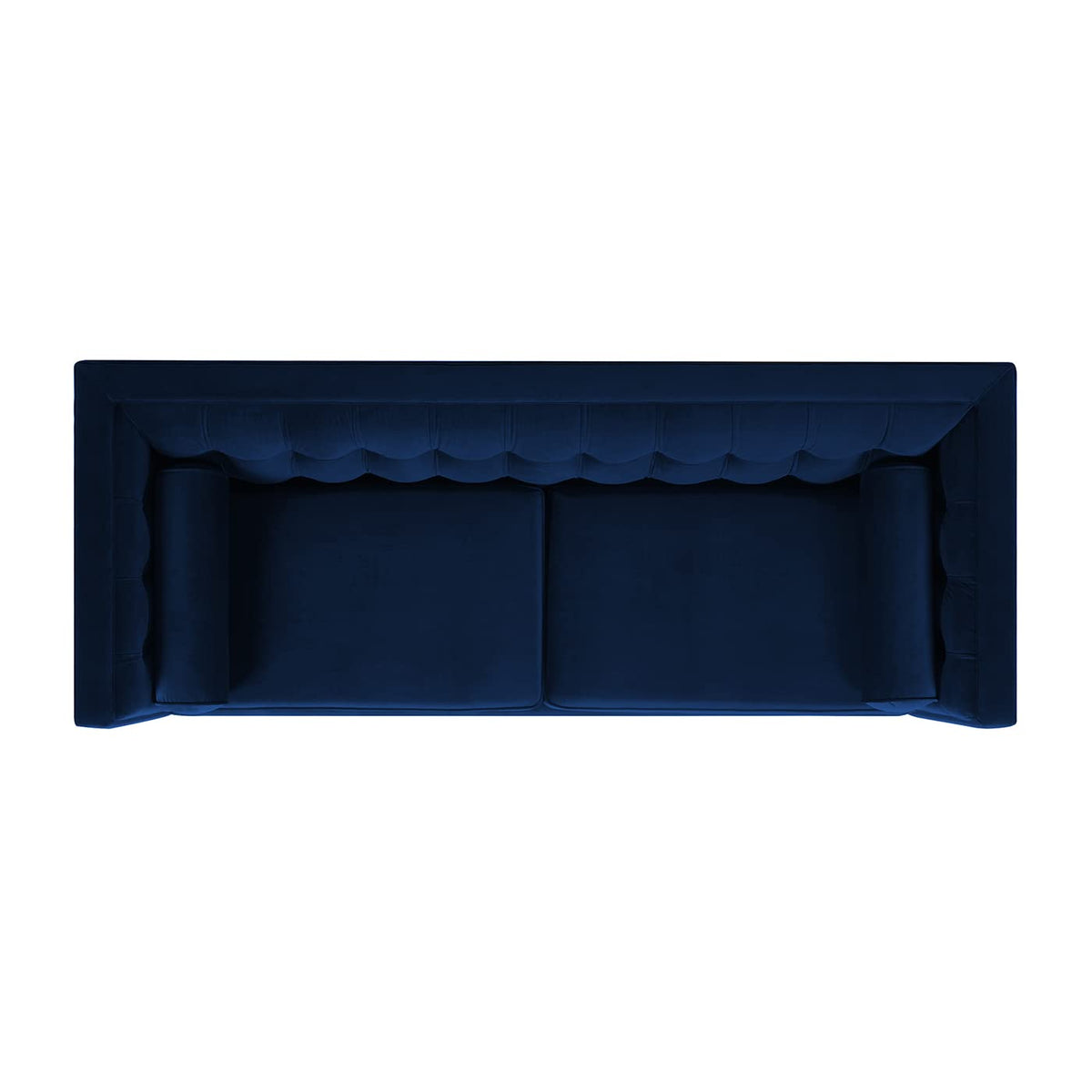 84" Navy Blue Velvet Tufted Sofa H4593