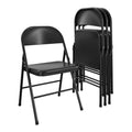 Steel Folding Chair 4 Pack Black H4878
