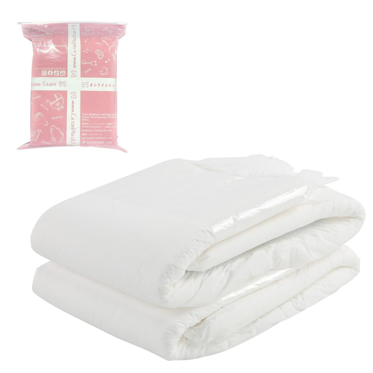 White Medium Diaper 2 Pieces F20044