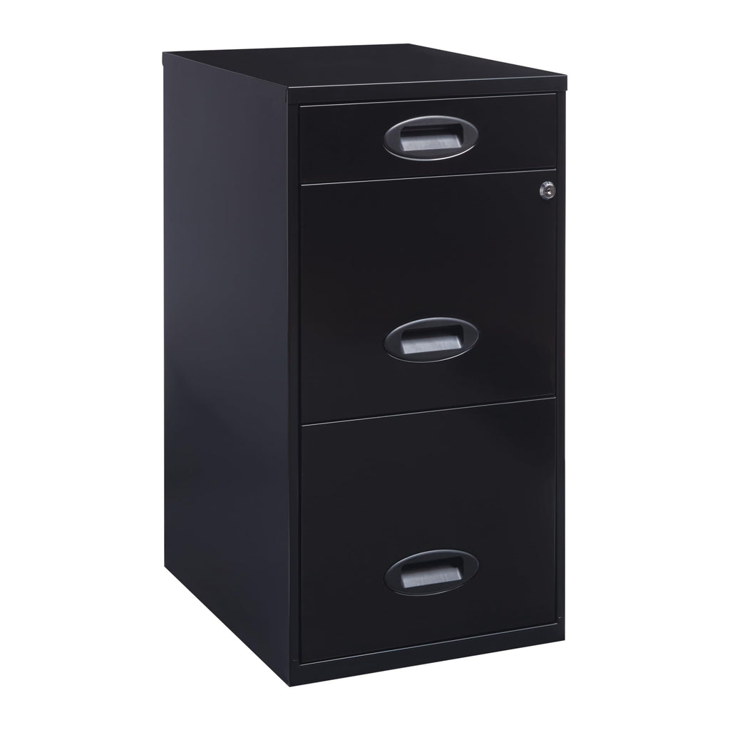Black 3-Drawer Vertical File Cabinet B2238