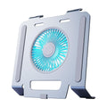 Aluminum Alloy Three Speed Regulation Light Desktop Fan Laptop Stand B66038