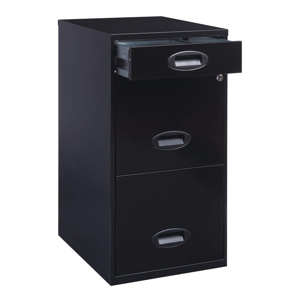 Black 3-Drawer Vertical File Cabinet B2238