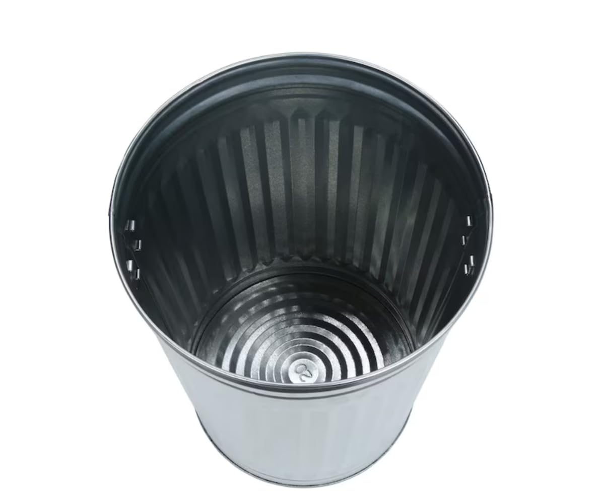 20-Gallon Galvanized Steel Trash Can with Locking Lid C86992