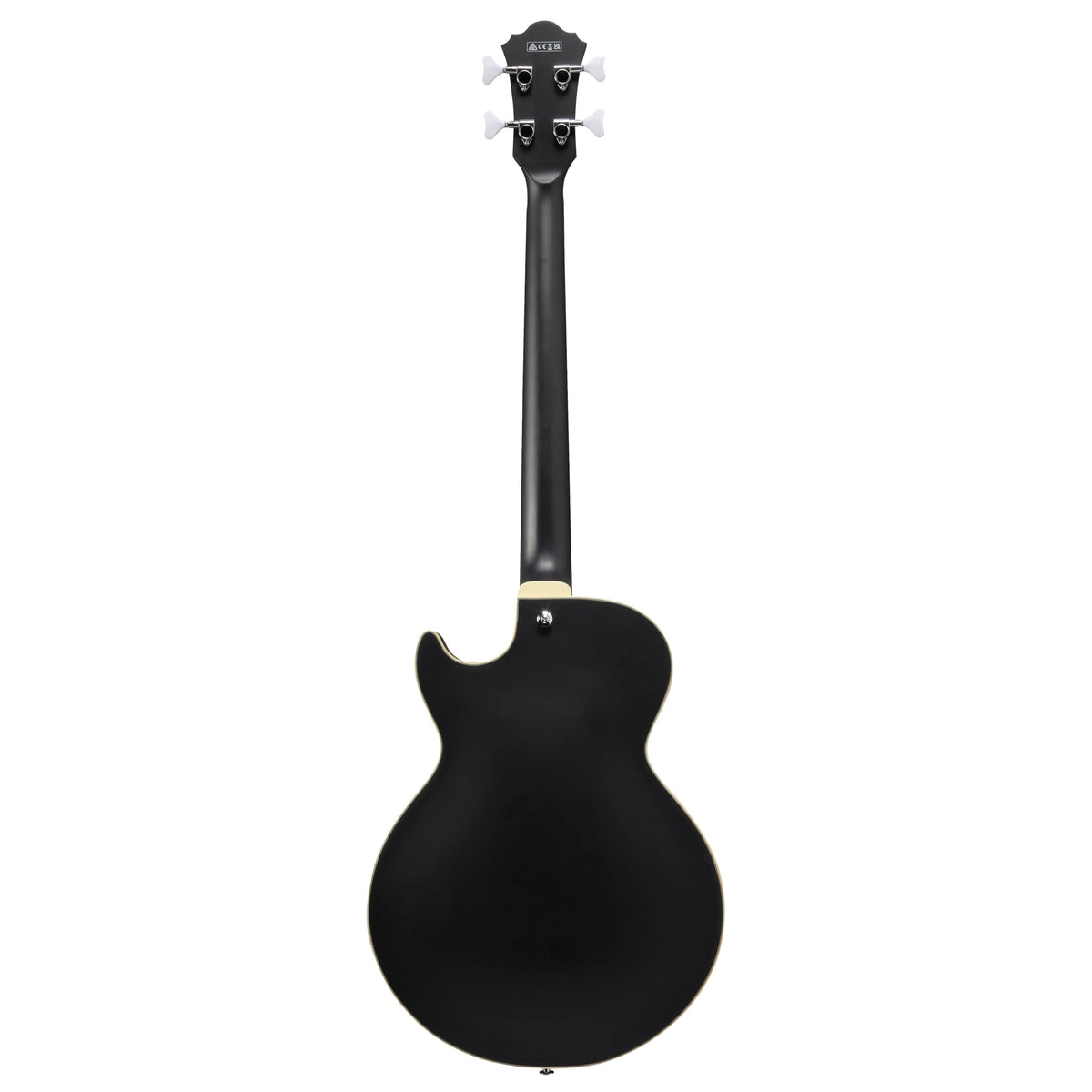 Black Flat Semi-hollow Bass Guitar H280