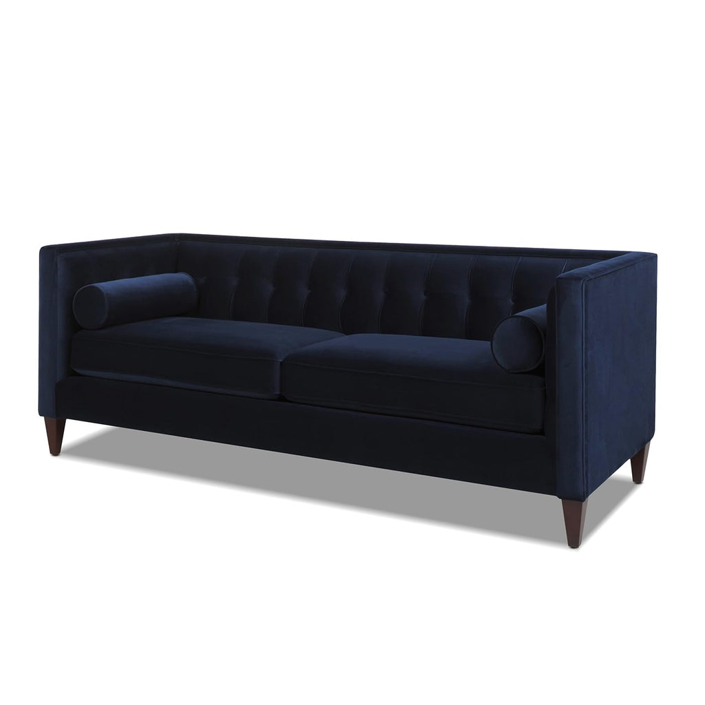 Dark Navy Blue Performance Velvet Tufted Sofa M58219