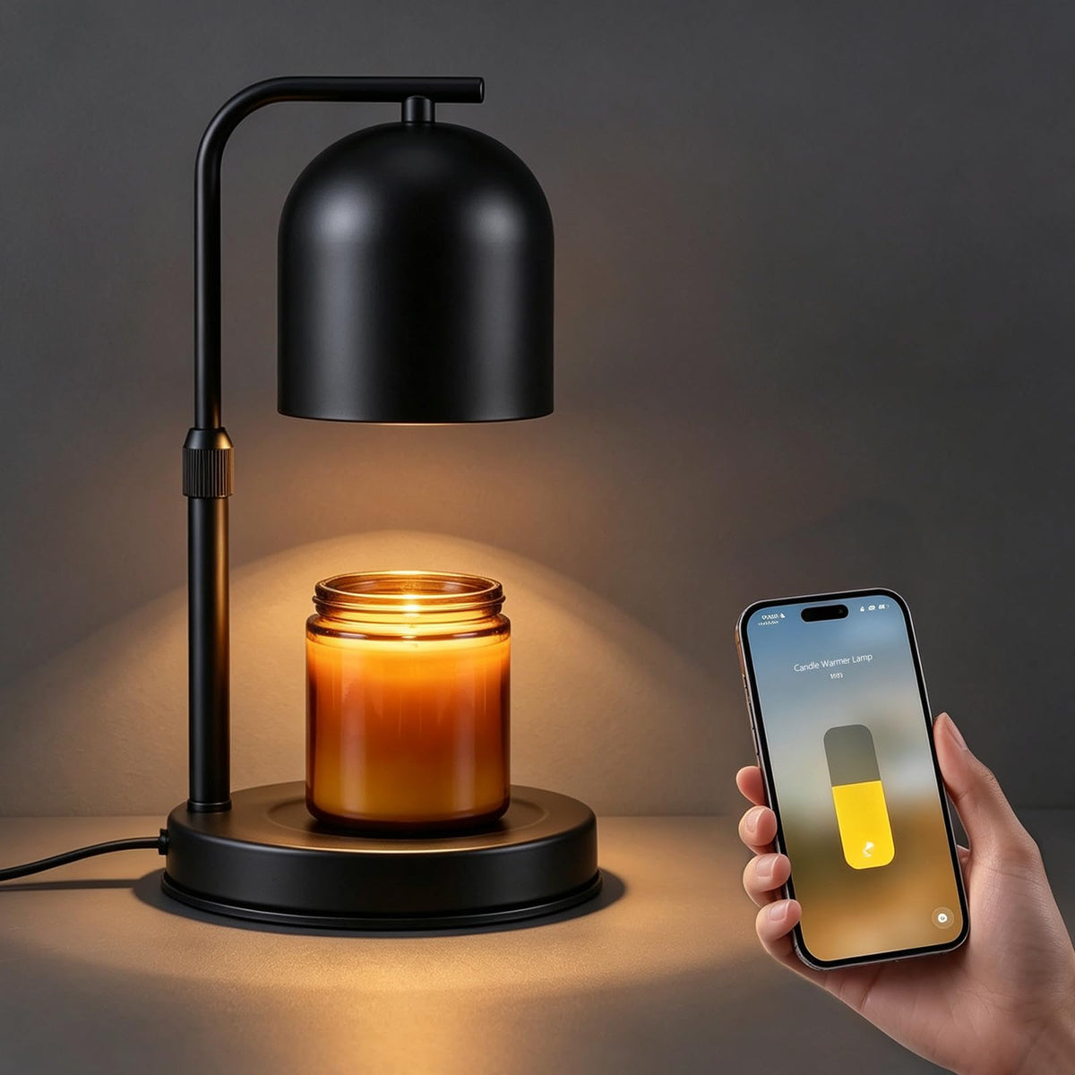 Adjustable Height App Controlled Candle Warmer Lamp with Timer Y42008
