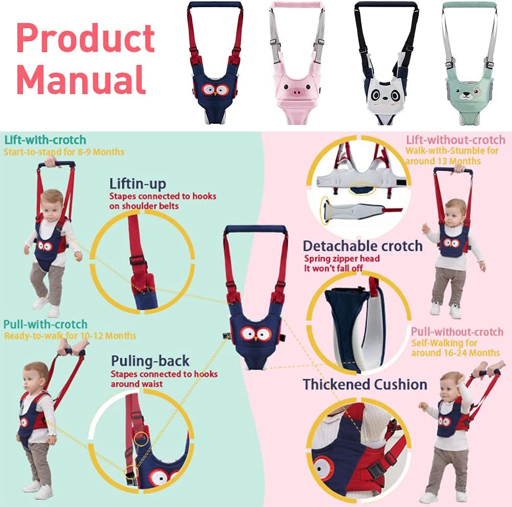 Adjustable Baby Walking Helper with Detachable Harness G582