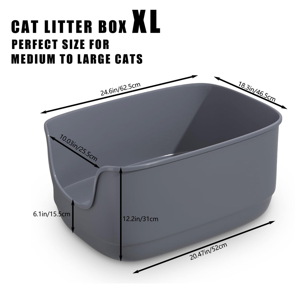 Large High Sided Anti-Splashing Cat Litter Box D246