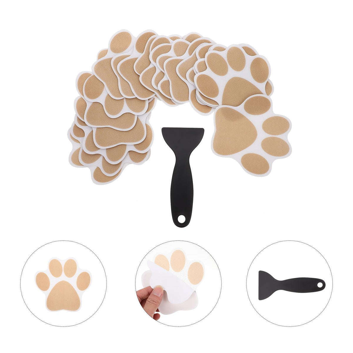 Dog Paw Bathtub Stickers PEVA Anti Slip Decal H565428