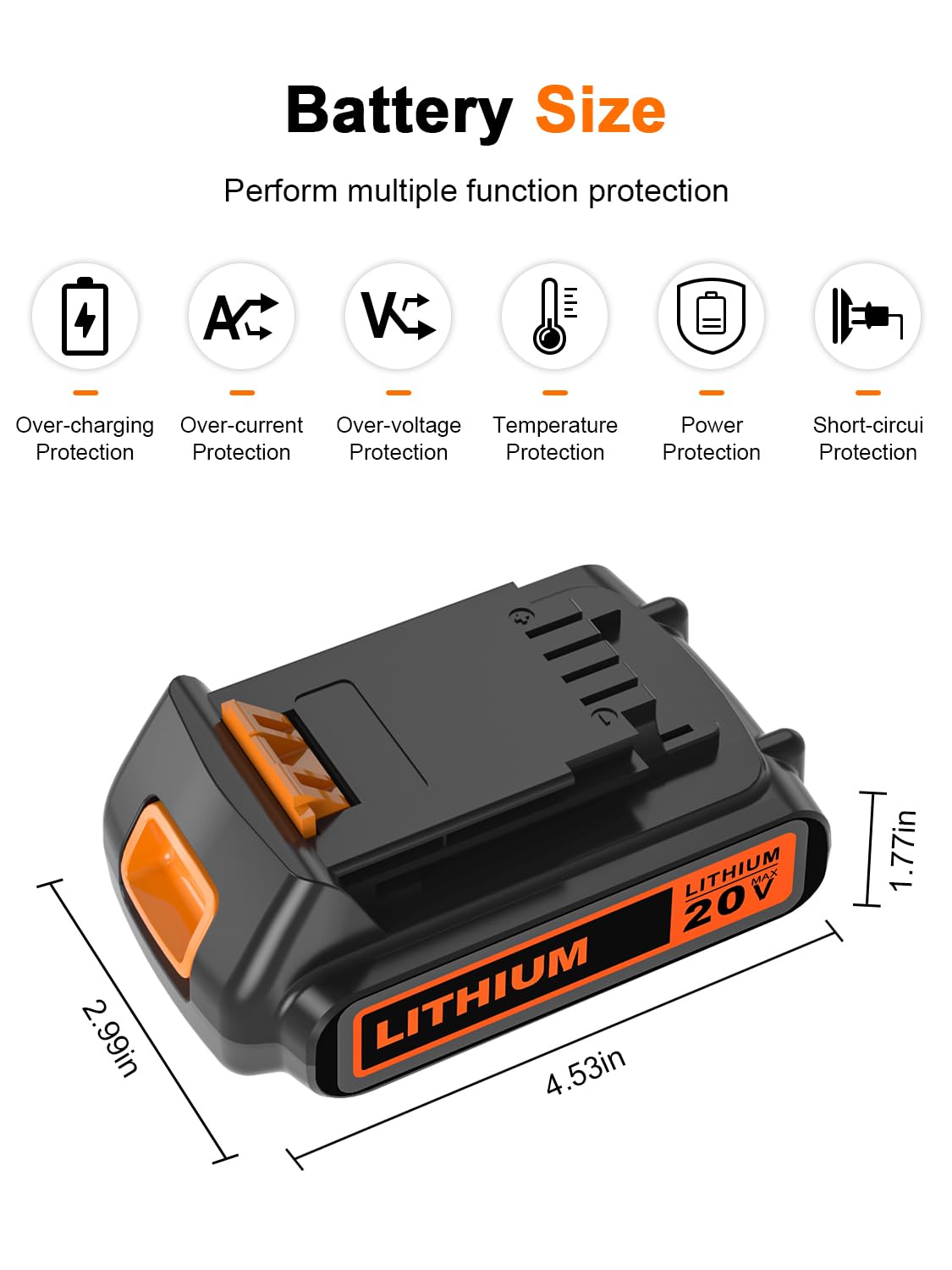 20 Volt MAX 2.0Ah Lithium ion Battery I60582