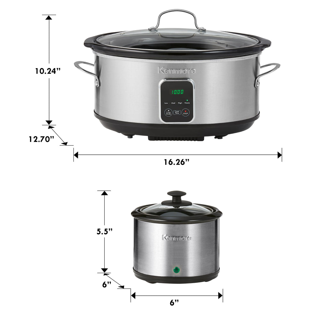 7 qt Programmable Slow Cooker with Dipper L816062