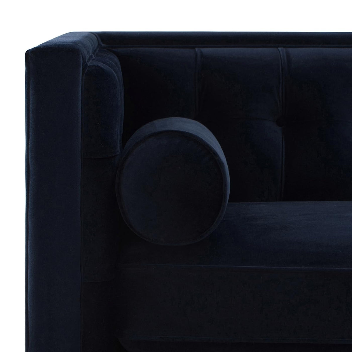 Dark Navy Blue Performance Velvet Tufted Sofa M58219