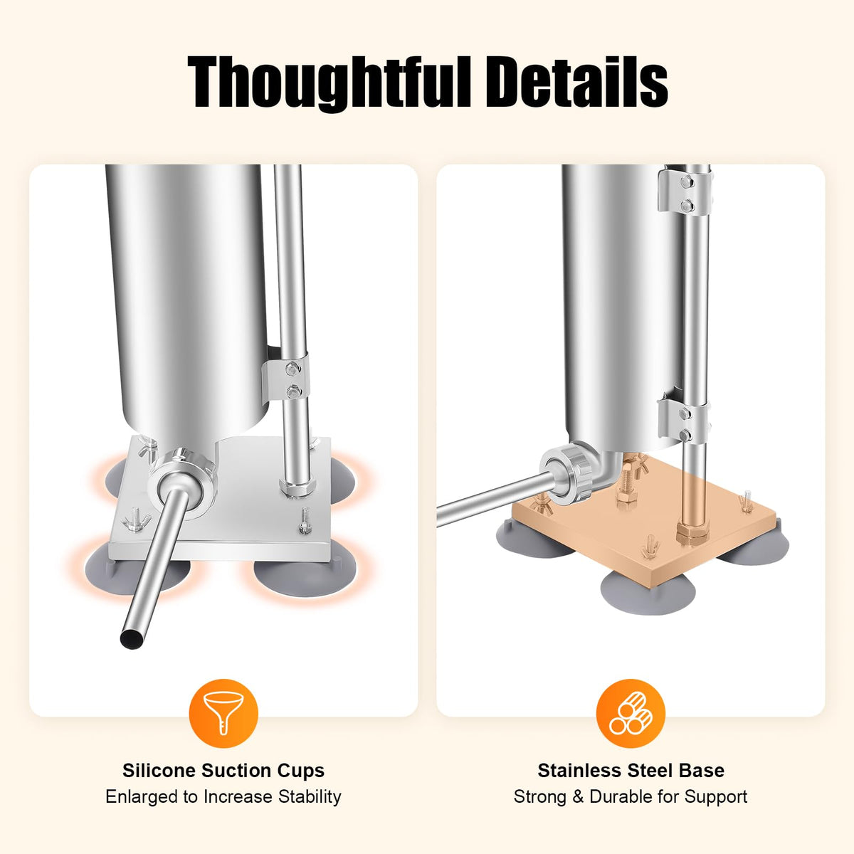 Manual Sausage Stuffer with 15 Stuffing Tubes P756711