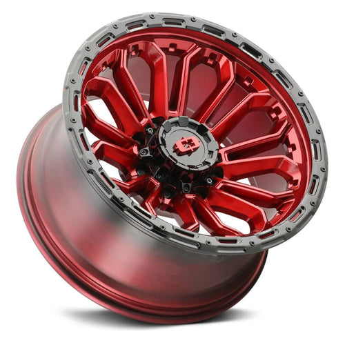 20x9 8x6.5" +12mm Red Wheel Rim L497