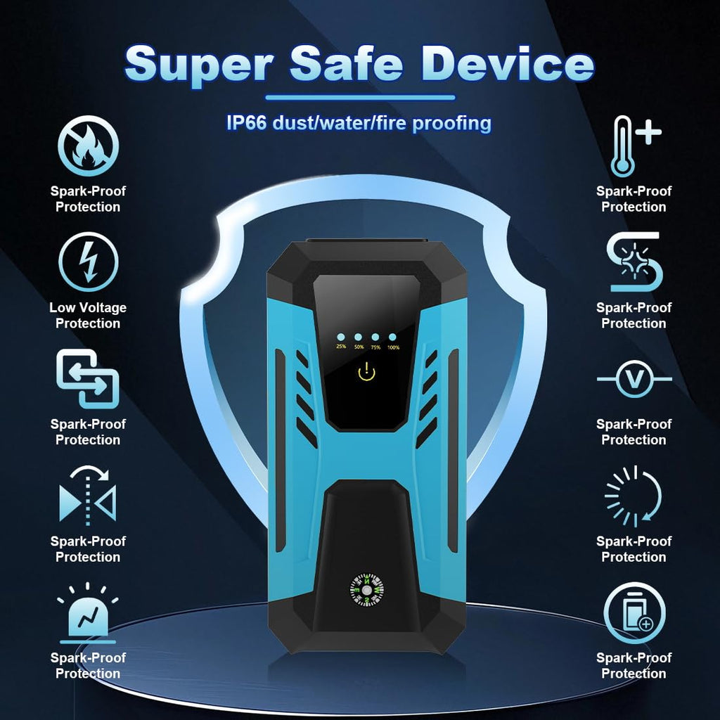 6000A Peak 12v Jump Starter N672