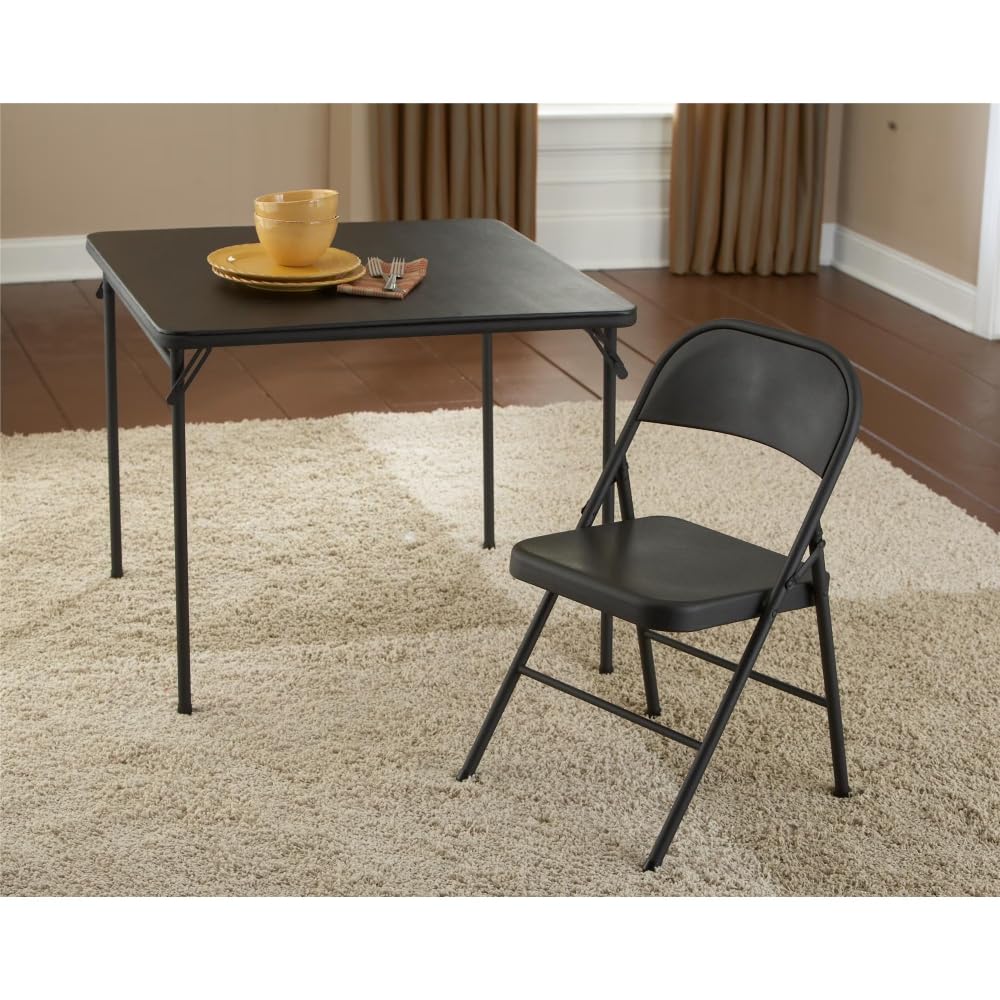 Steel Folding Chair 4 Pack Black H4878