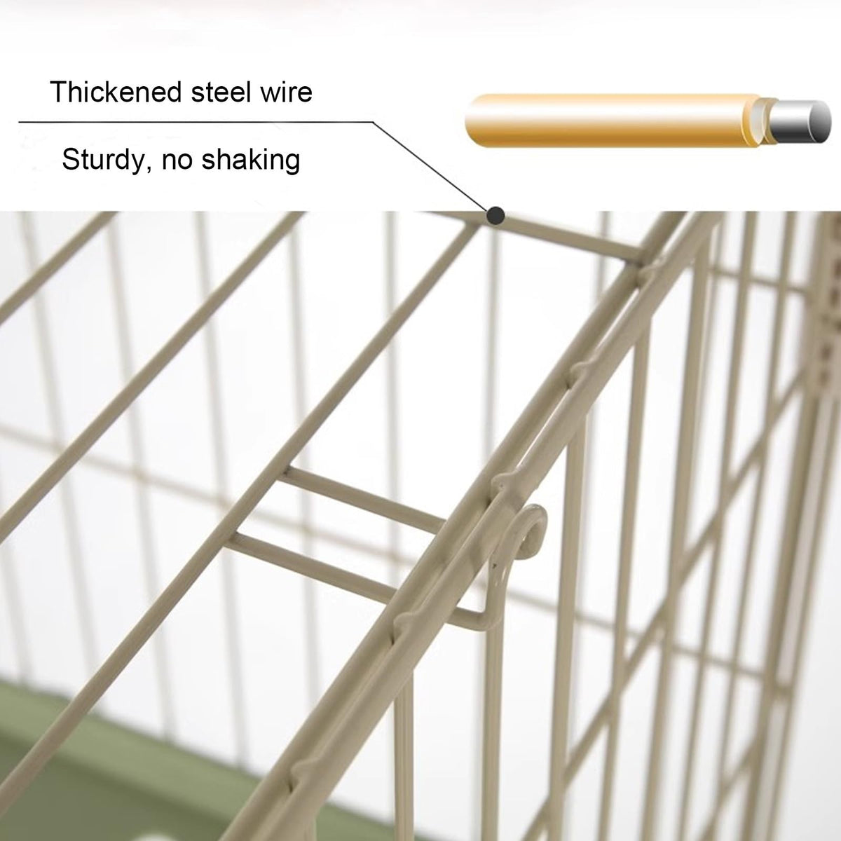 Foldable 4 Tier Detachable Cat Cage with Hammock P2365
