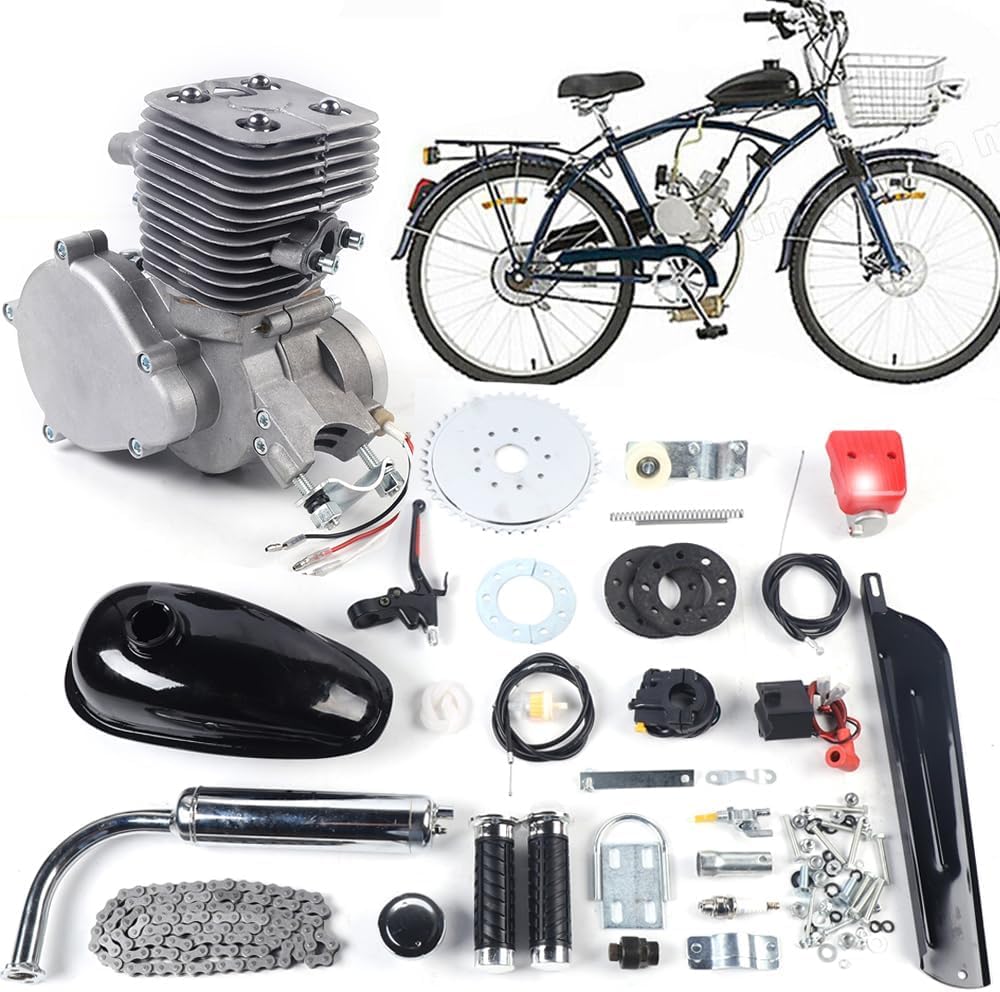 2-Stroke 100cc Bicycle Engine Kit with 44 Tooth Sprocket X155