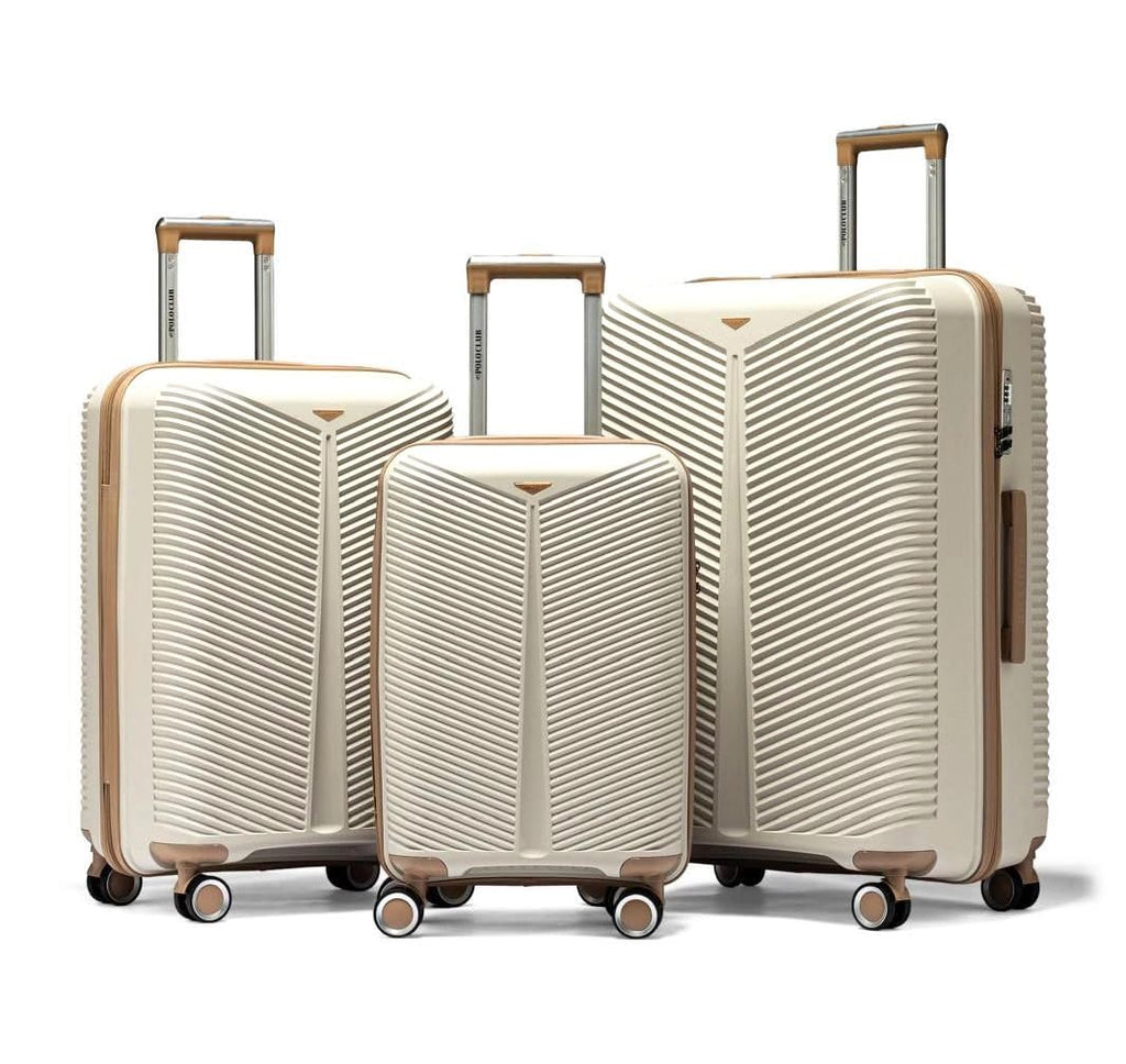 3 Piece Hardside Polypropylene Luggage Set with TSA Lock L482