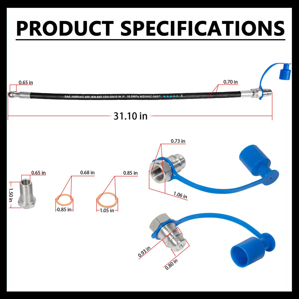 Hydraulic Top Link Cat 1-1 M911