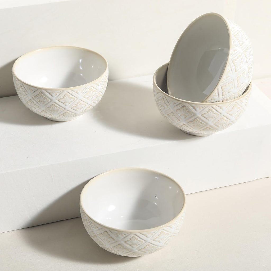 26 Oz Ceramic Soup Bowls Set of 4, 6 inch X2676