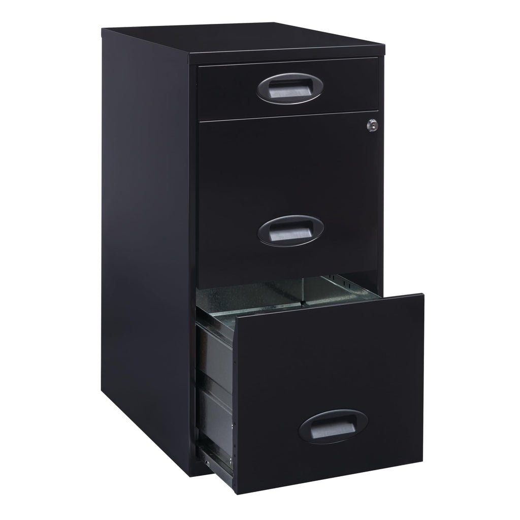 Black 3-Drawer Vertical File Cabinet B2238