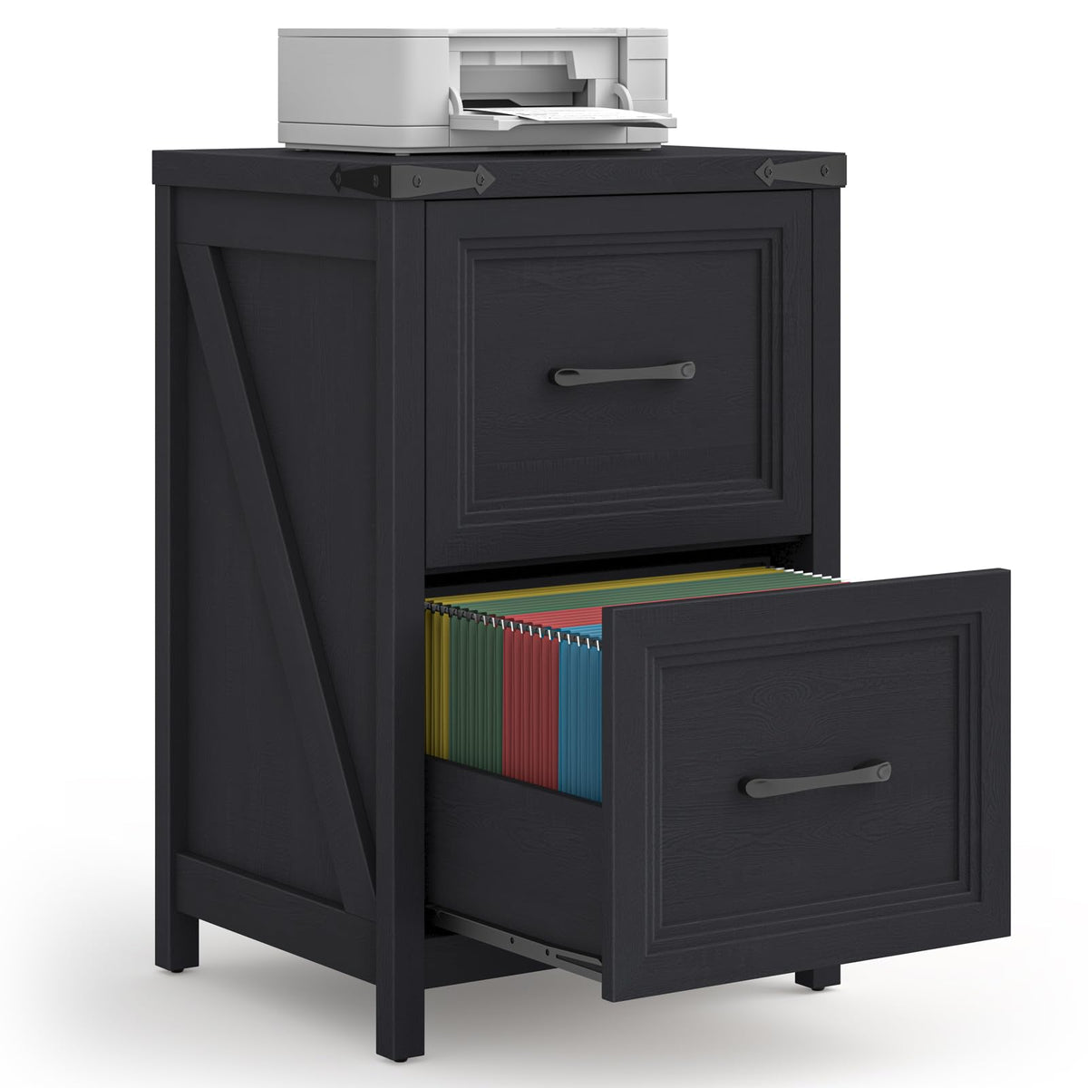 2 Drawer Wood File Cabinet B33245