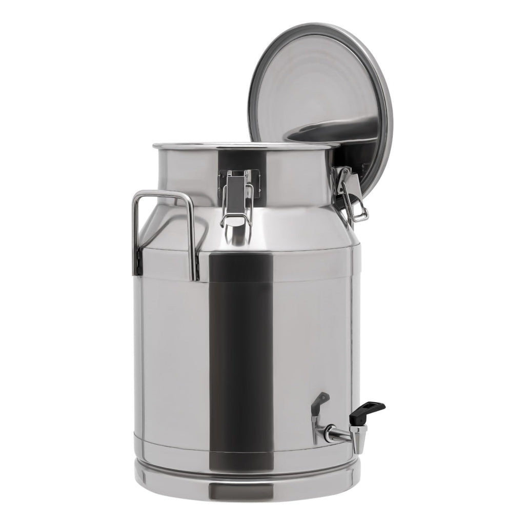 30L Stainless Steel Milk Can with Handle Sealed Lid and Faucet K969