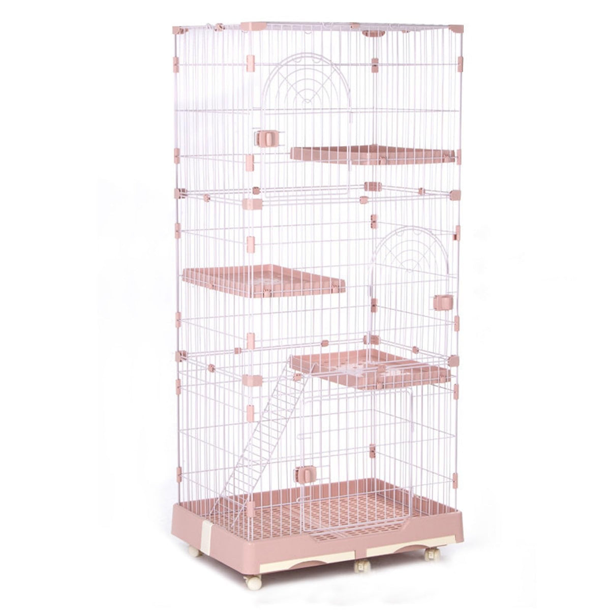 Foldable 4 Tier Detachable Cat Cage with Hammock P2365