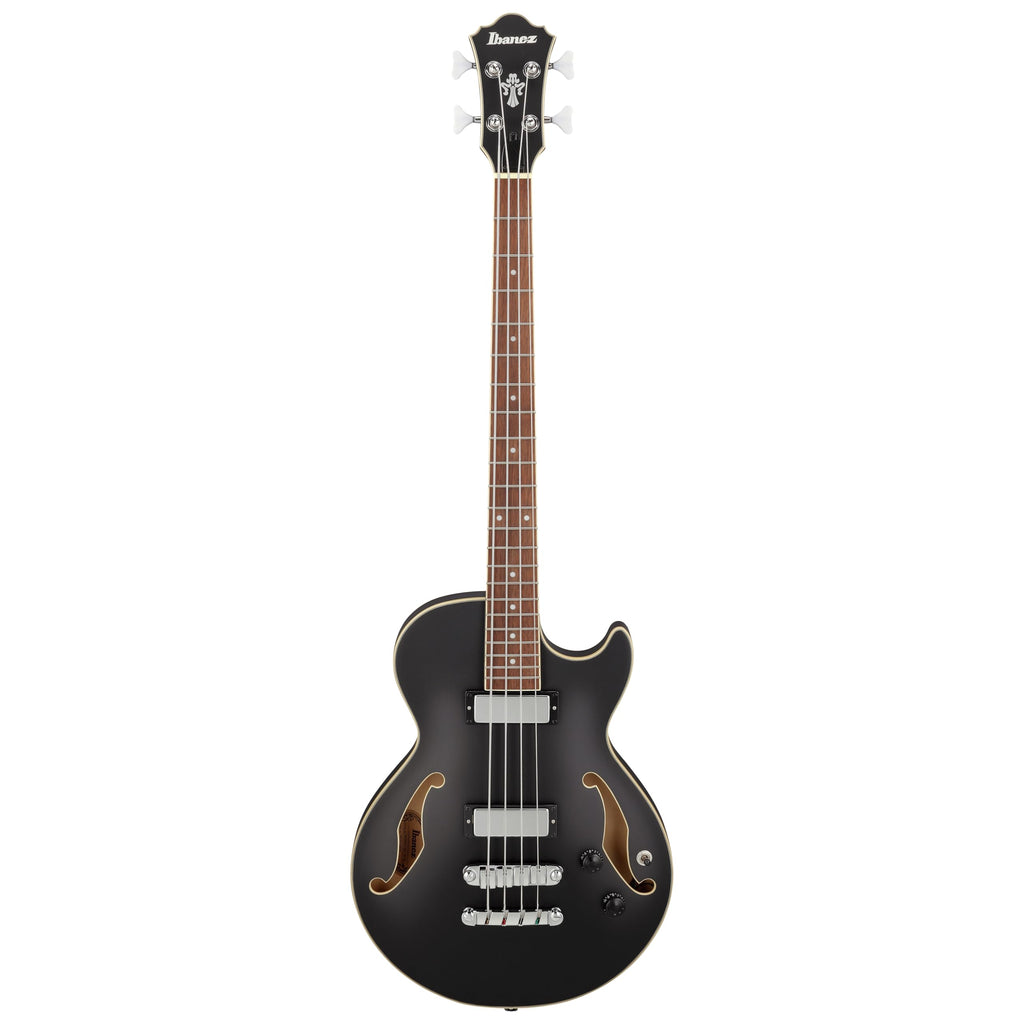 Black Flat Semi-hollow Bass Guitar H280