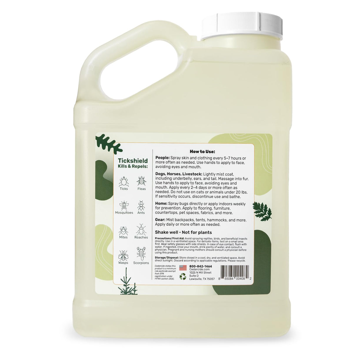 Cedar Oil Tick & Mosquito Repellent Spray P707