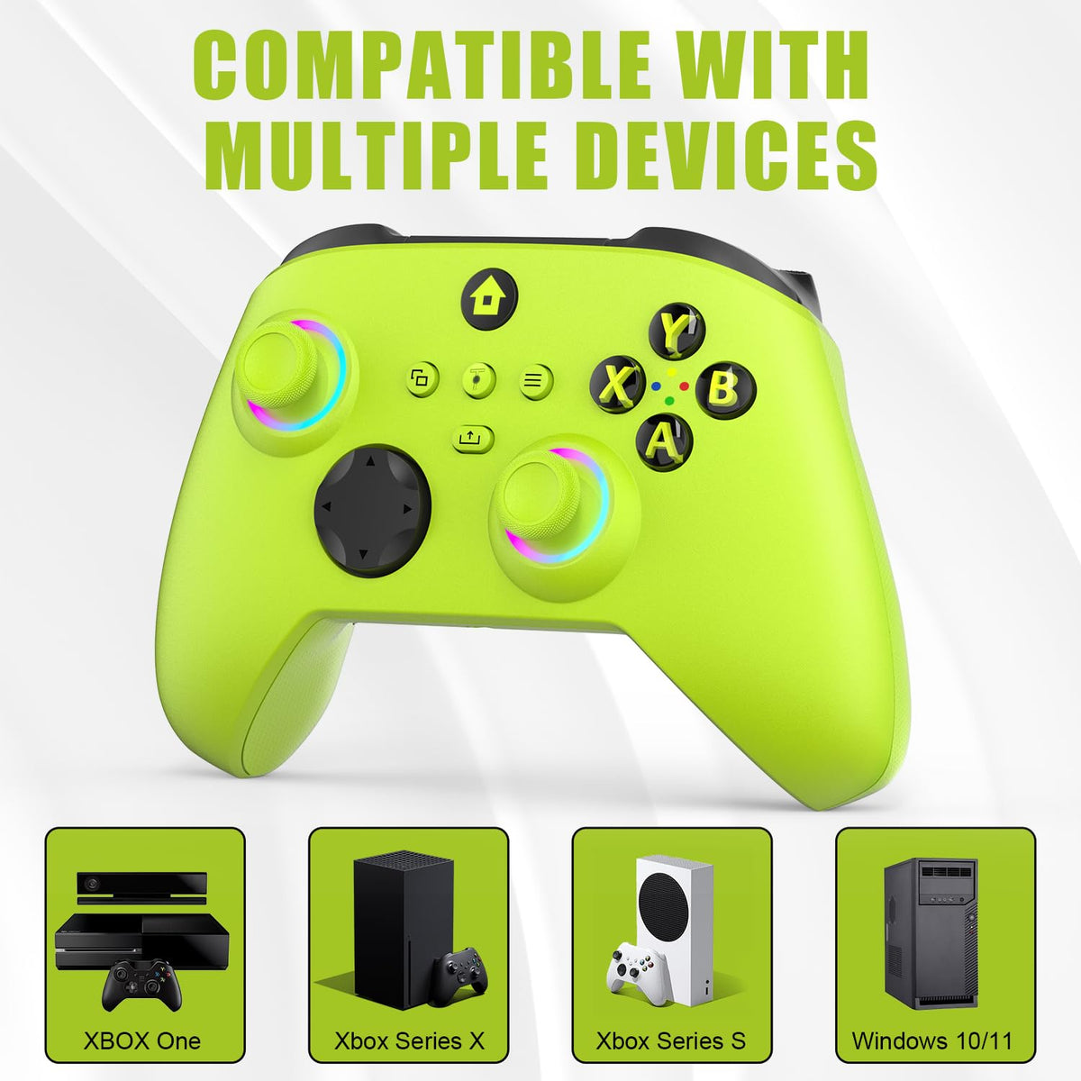 Wireless Controller for Xbox One Xbox Series X/S PC with RGB LED Light O98667