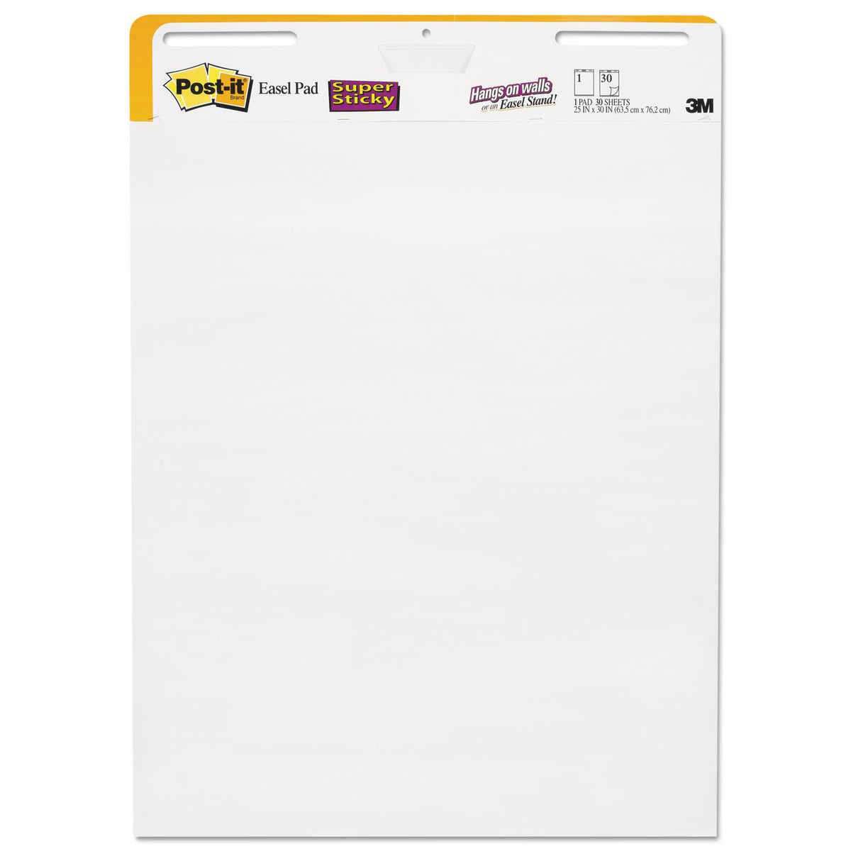 White Easel Pad, 25 in x 30 in, 30 Sheets/Pad, 2 Pads/Pack E81047