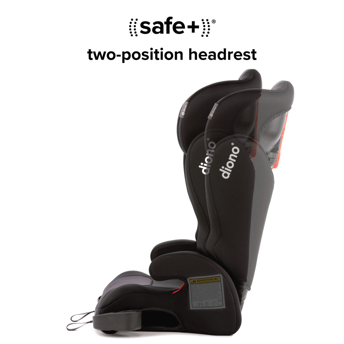 2-in-1 Belt Positioning Booster Seat, Black N627