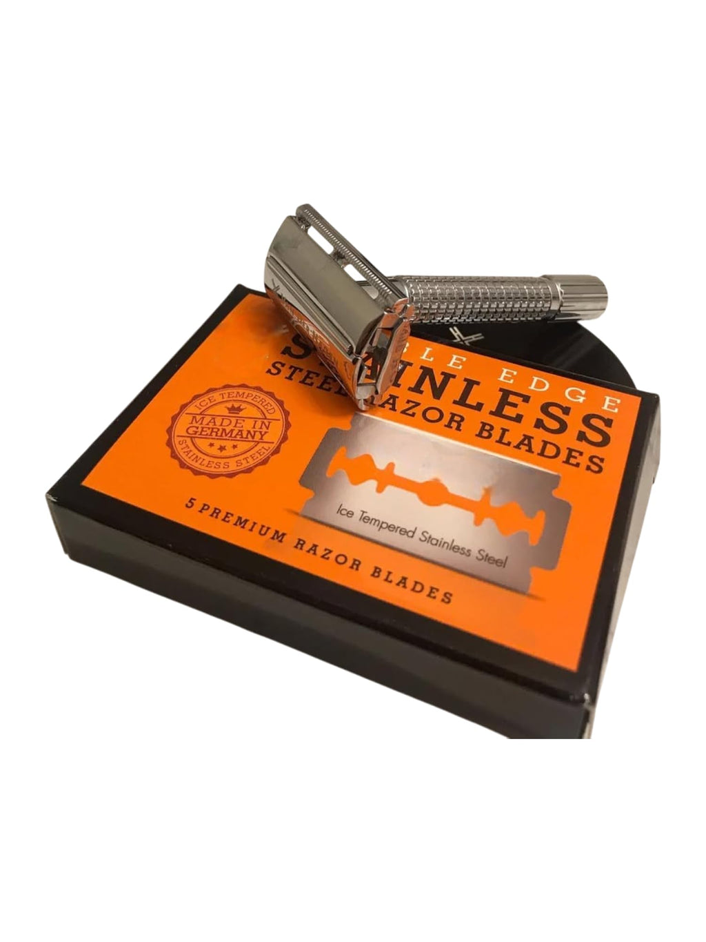 Double Edge Safety Razor Blades, 5 Count Stainless Steel Y872