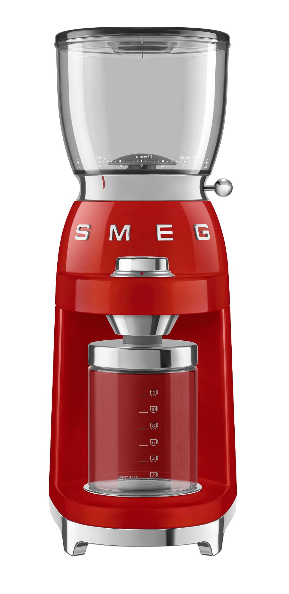 Red Coffee Grinder with 30 Grind Settings N891
