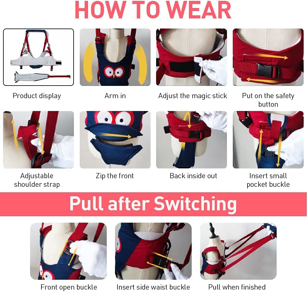Adjustable Baby Walking Helper with Detachable Harness G582