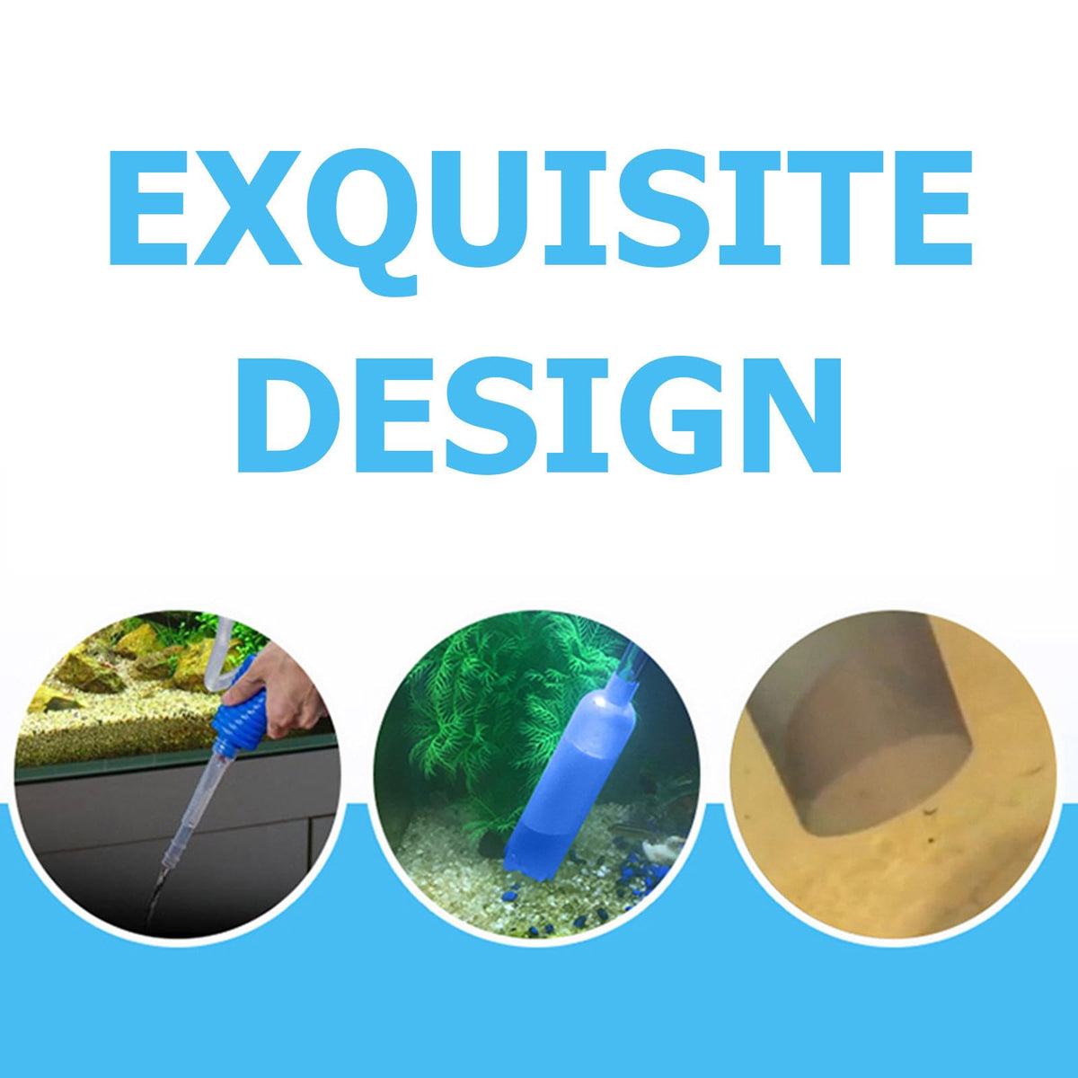 Aquarium Cleaning Tool Set with Hose and Airbag Q750