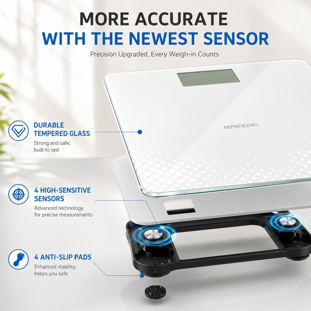 440lbs Bathroom Scale with Baby, Pet Mode W939856