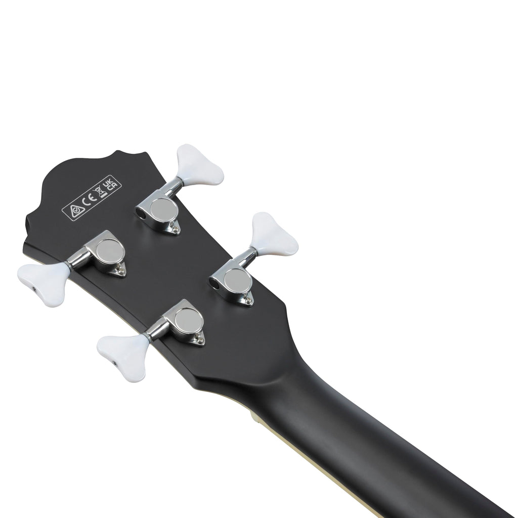 Black Flat Semi-hollow Bass Guitar H280