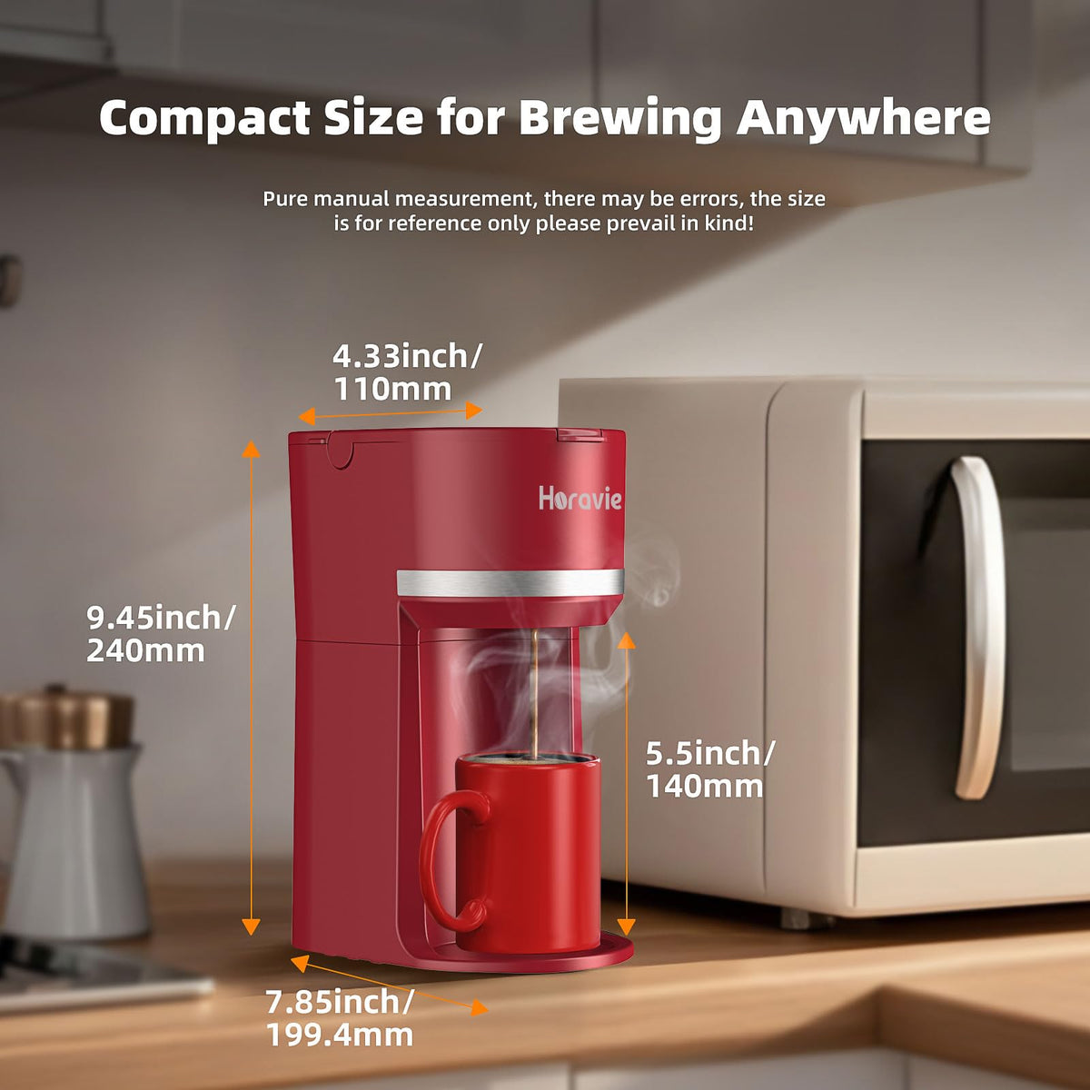 Single Serve Coffee Maker for K Cup and Grounds G73695