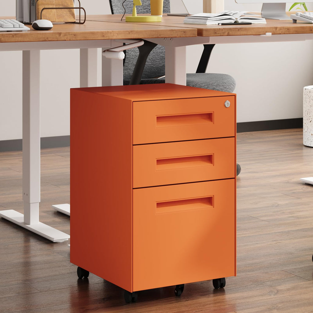 3 Drawer Metal Rolling File Cabinet U4621
