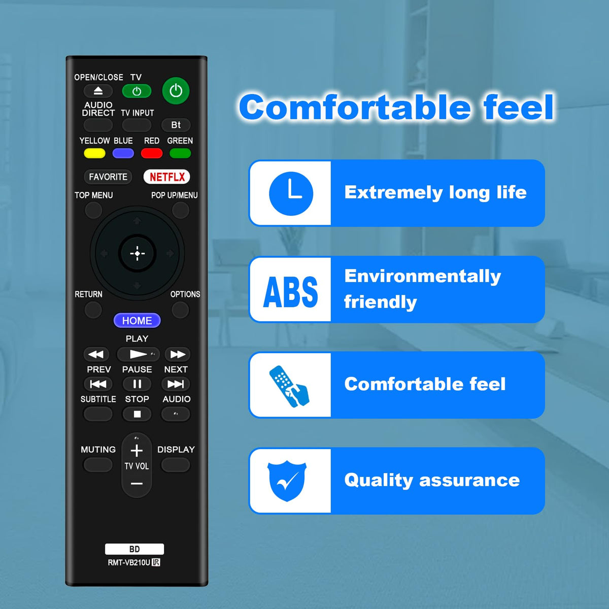 Replace Remote Control for Sony 4K Ultra HD Blu-ray Player T418