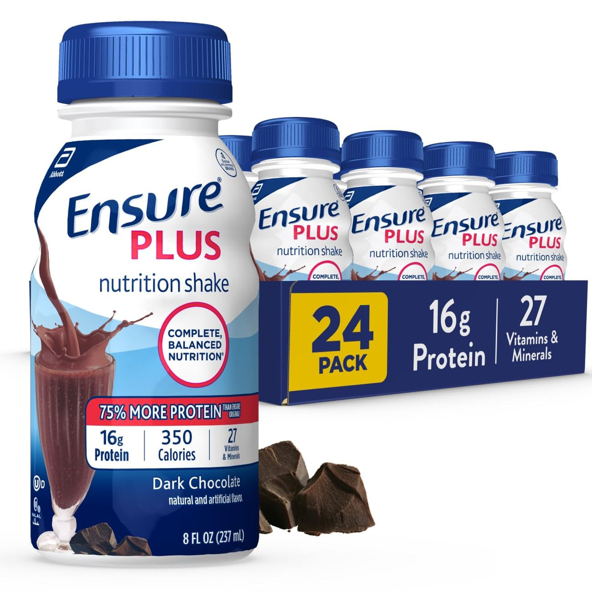 Dark Chocolate Milk Chocolate Nutrition Shakes 24 Count H9341