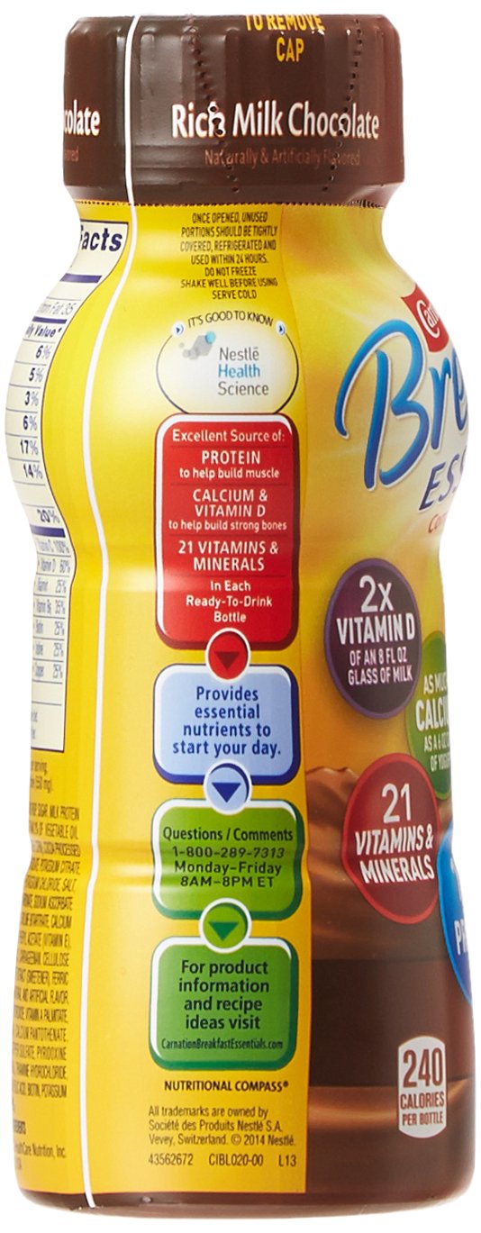 Chocolate Nutritional Drink 8 oz Bottle 24 Ct I98680
