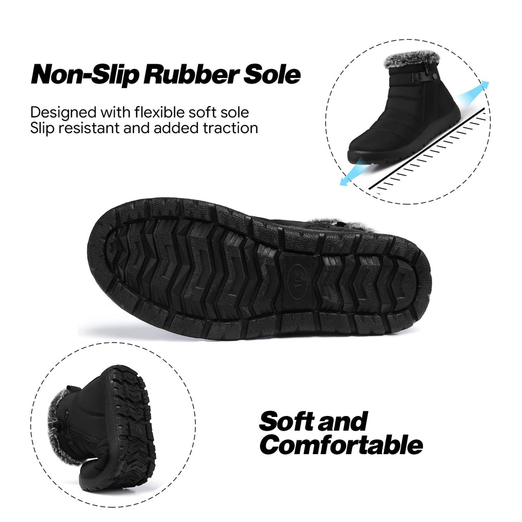 Winter Boots for Women Waterproof Non Slip S5747