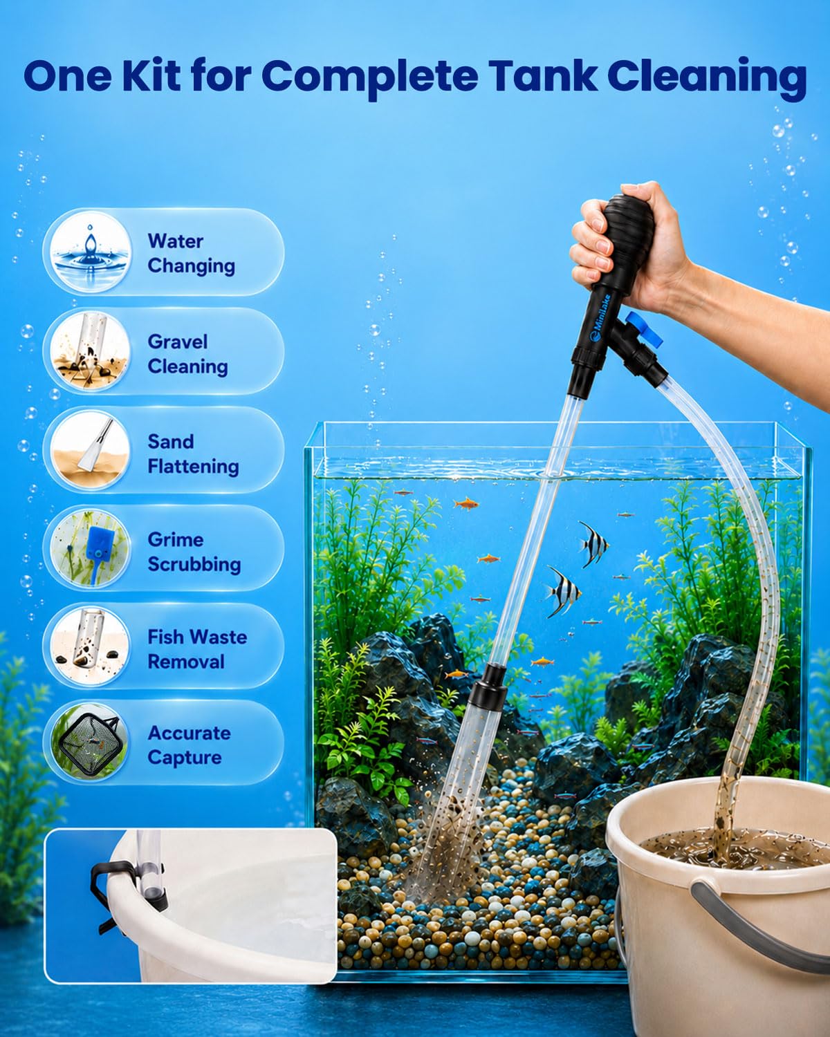 Aquarium Gravel Cleaner Kit C948197