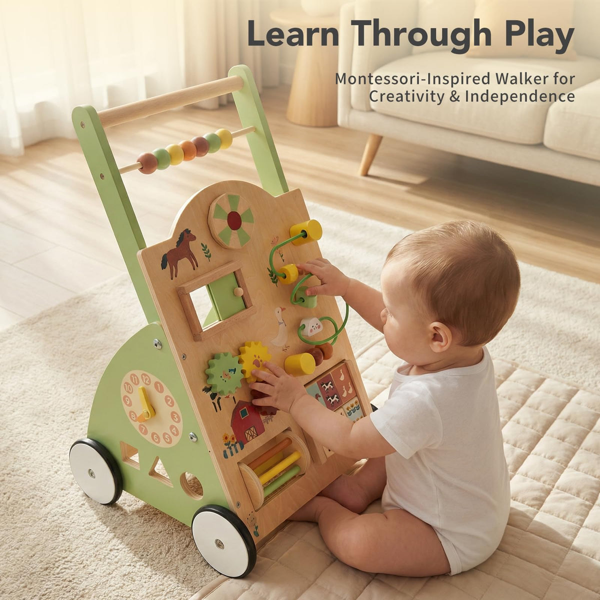 Wooden Baby Push Walker D1317