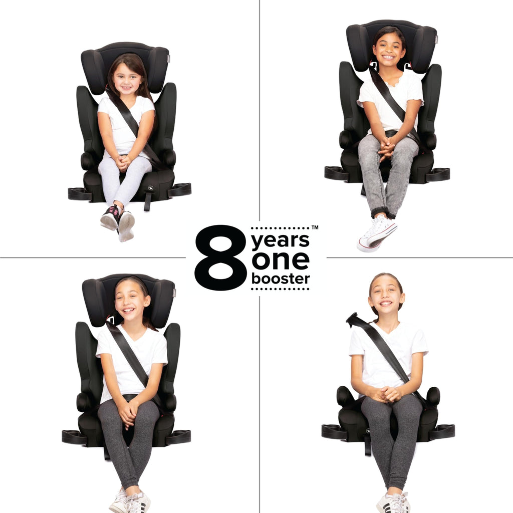 2-in-1 Belt Positioning Booster Seat, Black N627