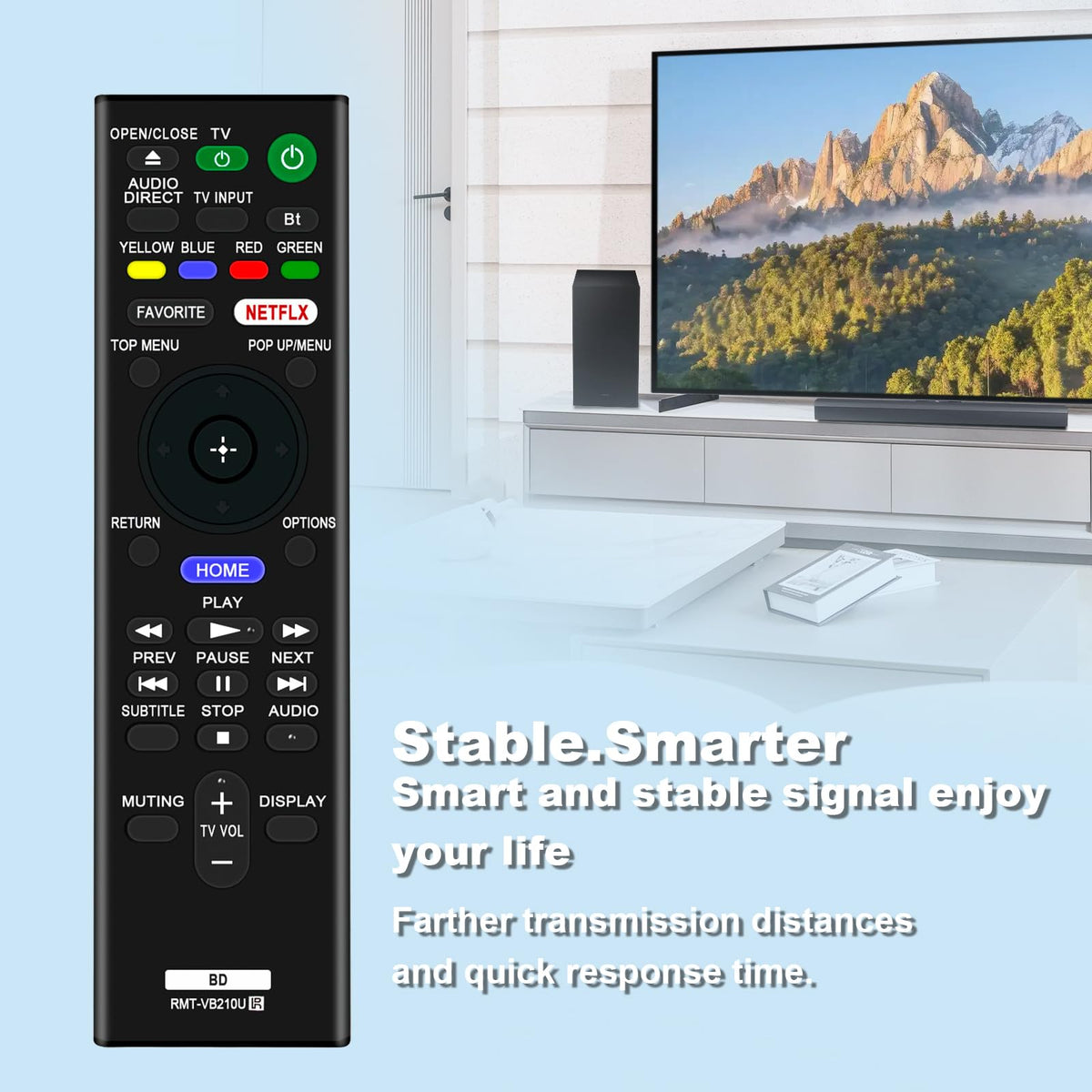 Replace Remote Control for Sony 4K Ultra HD Blu-ray Player T418